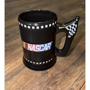 Vtg 2004 Nascar Racing Large Black Coffee Mug Cup Stein‎ Collectable Sherwood